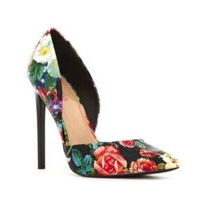 JustFab floral heels - US 8.5